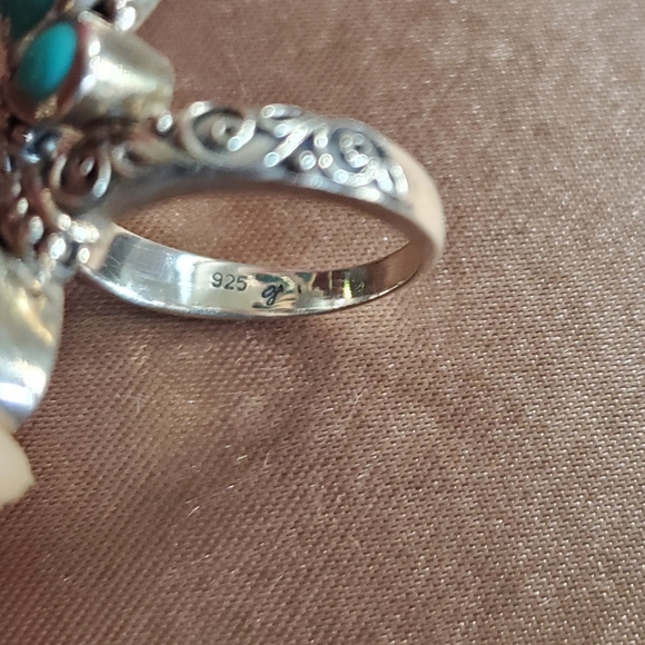 Samuel B. Sterling Turquoise Bypass Ring - Picture 5 of 8